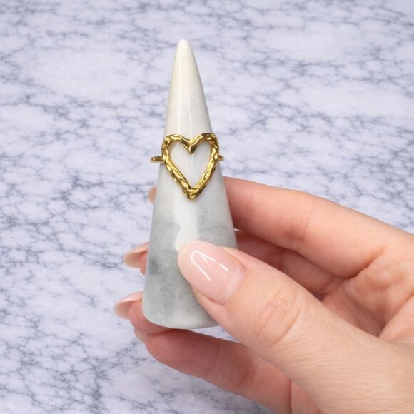 Jewelry - "Rosabelle" Waterproof Heart Ring